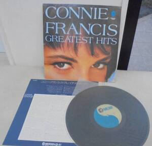 コニー・フランシス CONNIE FRANCIS/グレイテスト・ヒッツ(LP)