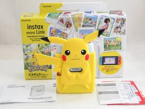 フジフィルム スマホ de チェキ Fujifilm Instax mini Link SP Smartphone Printer Pokemon ポケモン・ピカチュウ デザイン