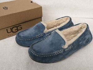 hh227● *UGG W ANSLEY 3312W / DHBL*24cm アグ オーストラリア アンスレー ムートン シューズ スリッポン ブルー 青色/80