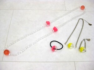 RONI ロニィ ネックレス ブレスレット ヘアゴム アクセ まとめ売り 4点セット