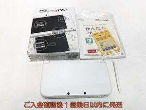 【1円】NEWニンテンドー3DSLL 本体 パールホワイト 任天堂 SPR-001 初期化/動作確認済 3DS LL L07-040yk/F3