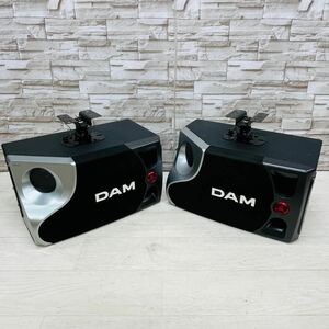 ☆1円〜☆ 第一興商 DAM DDS-80 カラオケ スピーカー L側 2台 セット カラオケ機器 取付金具付 ⑥