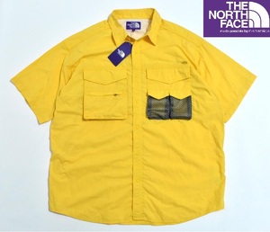 【送料無料】THE NORTH FACE PURPLE LABEL ノースフェイス パープルレーベル ポリエステル リネン フィールド シャツ L NT3320N