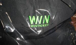 ▼WIN WINTICKET ウインチケット キャップ 帽子 非売品 競輪・オートレース サイバーエージェント 藤田晋 インターネット PC スマホ　