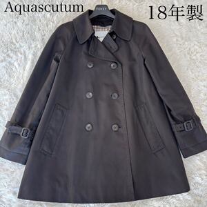 Aquascutum Aライントレンチコートショート丈　ウールライナー付き　近年　18年製　アクアスキュータムライナー取り外し可能