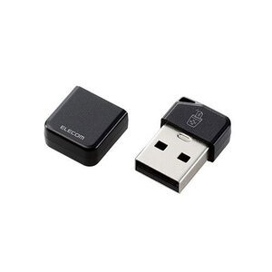 エレコム USBメモリ USB3.2(Gen1)対応 小型 キャップ付 誤消去防止機能ソフト対応 32GB ブラック MF-USB3032GBK /l