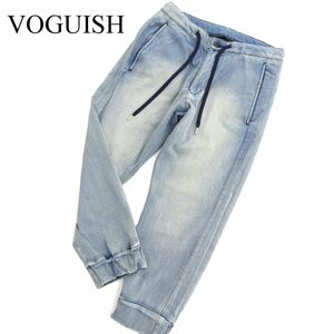 VOGUISH ヴォーギッシュ ルパート 加工★ クロップド丈 テーパード ジョガー デニム パンツ ジーンズ Sz.S　メンズ　C3B03851_A#R