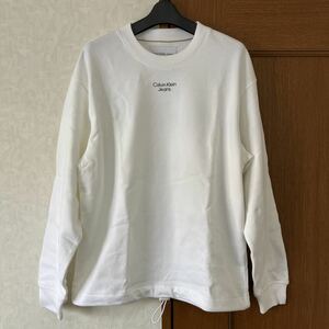 即決 新品 タグ付き Calvin Klein Jeans トレーナー ホワイト