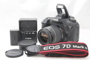 ★【極上美品 初心者におすすめセット】 Canon EOS 7D MarkII Mark2 マーク2 ★ EF28-80mm V USM ★ バッテリー&充電器つき