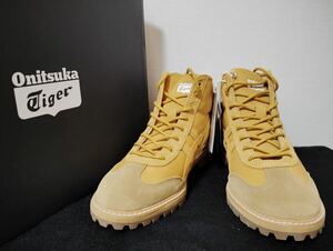 新品23cm Onitsuka Tigerオニツカタイガー RINKAN BOOTリンカンブーツゴールデングローイエロー黄色本皮本革レディーススニーカー