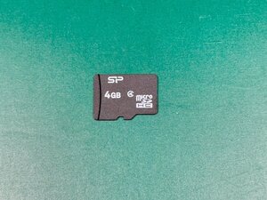 SP SiliconPower シリコンパワー microSDHCカード 4GB 1枚 フォーマット済み 動作確認済みジャンク品