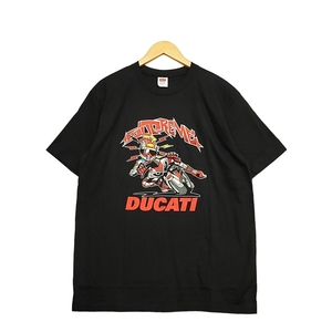 WC759C7 Supreme シュプリーム 24SS Week16 Ducati Bike Tee ドゥカティバイク 半袖 Tシャツ Lサイズ ブラック コラボ 未使用 /26