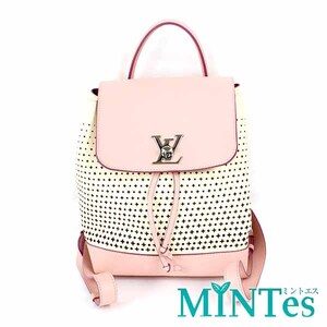 Louis Vuitton ルイヴィトン M54577 ロックミー バックパック リュック アイボリー×ピンク レザー レディース リュックサック レディース