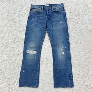 Ron Herman Denim ロンハーマンデニム ビンテージ ダメージ ペイント加工 デニム パンツ W31×L33 M相当 ブルー ジーンズ