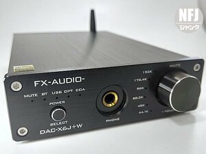 NFJ★ FX-AUDIO- DAC-X6J+W ブラック【訳あり動作品】ACアダプター(DC12V/1.5A)オマケ付き