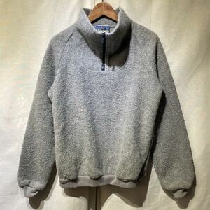 希少! 70s patagonia ハーフジップ 白タグ フリース ビンテージ USA製 パイルジャケット デカタグ パタゴニア 80s 90s