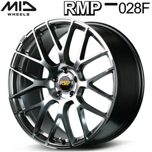 MID RMP 028F 1本価格 ハイパーメタルコート/ミラーカット 8.0J-18インチ 5穴/PCD112 インセット+45