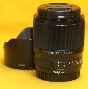 ★一発即決★Tokina製「atx-m 33mm F1.4 X」★FUJIFILM Xマウント用★35mm判換算で「ほぼ50mm」★ミラーレス★