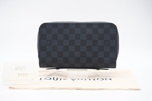 ☆安心の３大保証☆ ABランク ≪LOUIS VUITTON ルイ ヴィトン/トラベルケース≫ N41590 ダミエ コバルト ジッピーXL ネイビー ブルー 美品