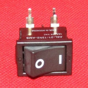 SW04 OMRON 小形ロッカースイッチ【A8L-21-13N2-AMS】2極単投形(DPST) 10A プリント基板用ライトアングル端子 未使用