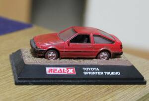 REAL-X製 トヨタ スプリンタートレノ(AE86) 1/72 草ヒロ仕様