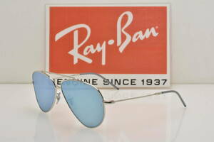 ★新品・正規輸入品！Ray-Ban レイバン RBR0101S 003/GA AVIATOR REVERSE アビエーターリバース シルバー ダークグレイミラーターコイズ★