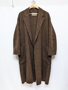 TODAYFUL Over Check Coat オーバーチェックコート 千鳥柄 ウール ロング コート サイズ36 12020014