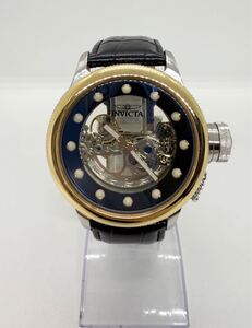 稼働 INVICTA インビクタ No.24595 自動巻き スケルトン メンズ 腕時計