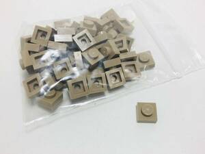 【新品未使用】レゴ　LEGO　プレート　1x1 ダークタン　50枚　１×１