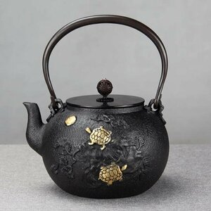 鉄器 鉄瓶 提梁壺★新品 茶道具対応 鉄やかん 鉄分補給 鉄びん