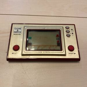 Nintendo GAME&WATCH CHEF 任天堂 ゲームウォッチ ワイドスクリーン シェフ　昭和レトロ　コレクション　現状品　ジャンク