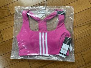 ♪新品タグ付 アディダスadidas ミディアムサポートブラ 定価5,490円 ピンク М(C-D) スポーツブラ ヨガ ピラティス トレーニング