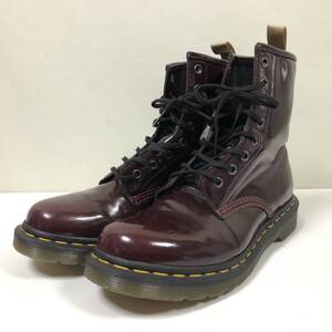 美品【Dr.Martins ドクターマーチン】8ホール ショートブーツ 24226 チェリーレッド UK7