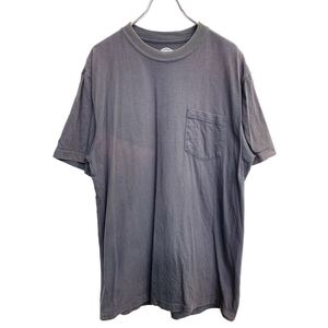 Dickies 半袖 ポケットTシャツ Lサイズ ディッキーズ グレー 古着卸 アメリカ仕入 t2407-3448