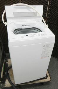 A027★直引き限定 TOSHIBA 東芝 全自動電気洗濯機 4.5kg AW-45M9 2021年製 糸くずフィルター欠品 通電のみ 現状品★07