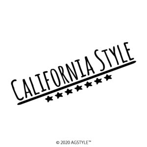 ゆうパケット送料無料 STAR Ver. CALIFORNIA STYLE オリジナル カッティングステッカー ビーチ サーフィン サーファー サーフボード 波