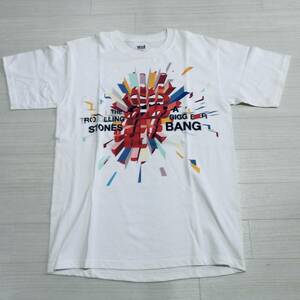 Rolling Stones D⑤ ベロ Tシャツ anvil S 白 BIGGEER BANG 新品 グッズ ローリングストーンズ ロックバンド