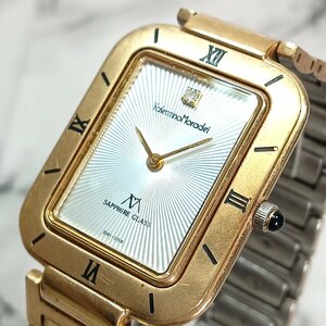 Valentino Moradei バレンチノモラディ アナログ クォーツ ゴールド シルバー 腕時計 不動品 コレクション ジャンク nmx-1009