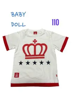 BABY DOLL キッズTシャツ　トップス　ホワイト　110