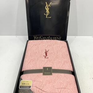 I☆未使用☆イヴ・サンローラン サンローラン 寝具 布団 YSL 綿毛布 シングル イヴサンローラン 肌掛布団 シングルサイズ ハイブブランド