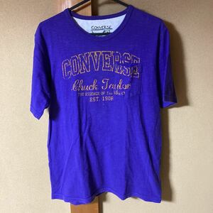 CONVERSE コンバース メンズ ポケットTシャツ サイズL 紫