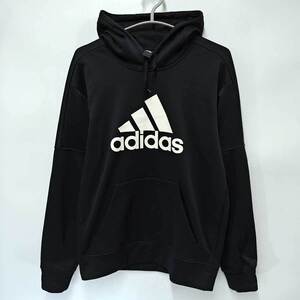 【中古】アディダス スウエットパーカー プルオーバー M ブラック メンズ ADIDAS