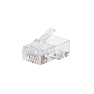 【5個セット】エレコム RJ45コネクタ/CAT6・CAT6A対応/単線・ヨリ線対応/100個入り LD-6RJ45T100X5