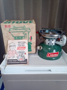 コールマン502-700スポーツスター ストーブ　 Coleman502-700SPORTSTER STOVE 1972年10月製造　箱、操作マニュアル付き