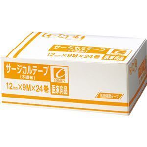 【新品】（まとめ）ヨック サージカルテープ 不織布タイプ12mm×9m 1箱(24巻)〔×3セット〕