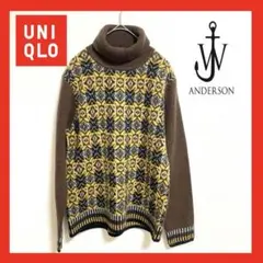 【美品】 UNIQLO anderson プレミアムラムタートルネックセーター