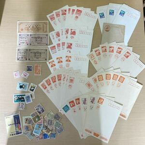 【☆T0604】 未使用 年賀はがき 郵便書簡 海外切手 使用済み 日本切手 消印有 まとめ 郵便はがき 額面混合 