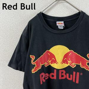 C1 Red Bull レッドブル　tシャツ 半袖Mメンズ 黒　エナジースポーツ