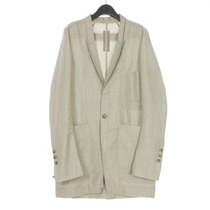 リックオウエンス Rick Owens 21SS Phlegethon Lido Blazer ジャケット ブレザー 46 ライトグレー RU21S6723 WMM 国内正規 メンズ