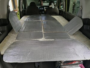 アイシス用ブラインドセット　窓用換気扇と網戸　自家製　2回使用　車中泊や災害用に活用